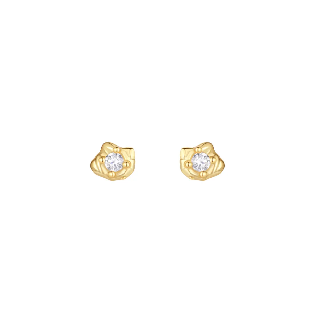 Nava Copenhagen Øreringe | Ørestikker>Adena Petite Studs - Gold Plated