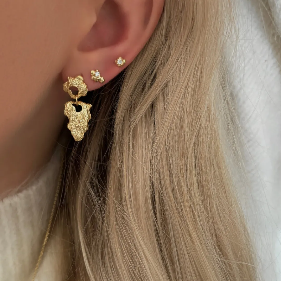 Nava Copenhagen Øreringe | Ørestikker>Adena Petite Studs - Gold Plated