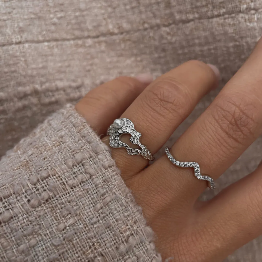 Nava Copenhagen Ringe>Adira Ring - Silver