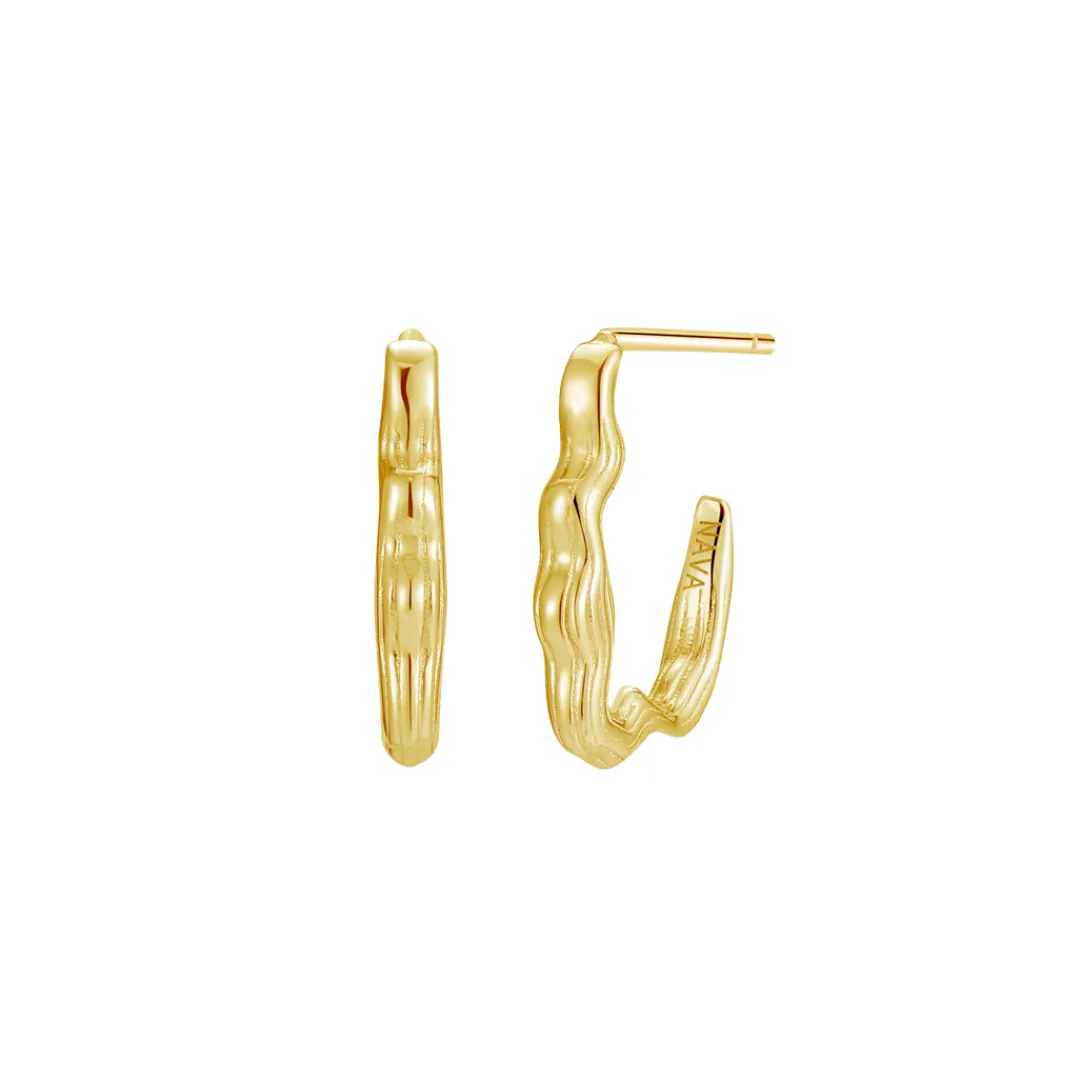 Nava Copenhagen Hoops | Ørestikker>Alviva Earrings - Gold plated