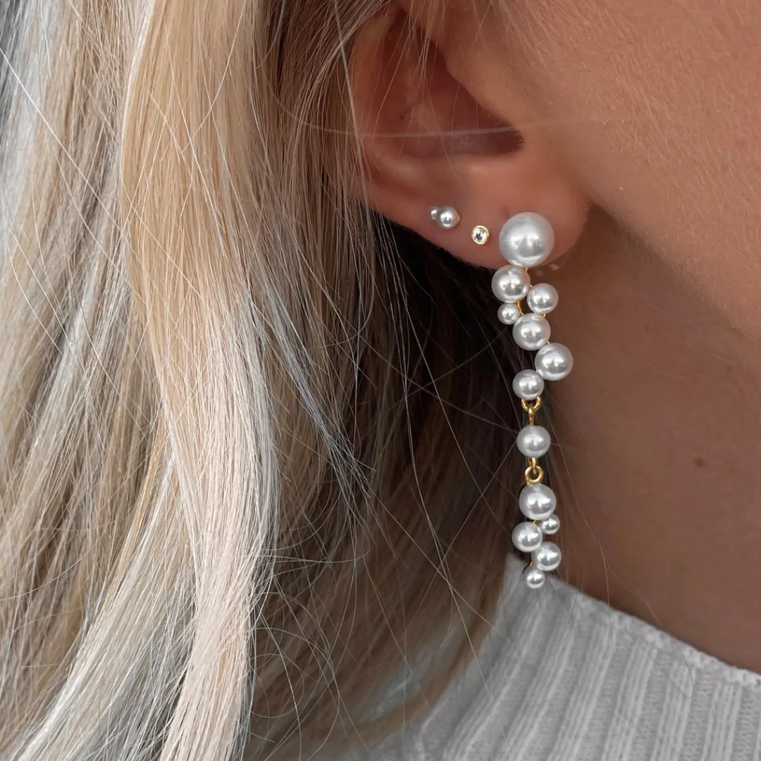 Nava Copenhagen Øreringe | Ørestikker>Amun Earrings - Gold Plated