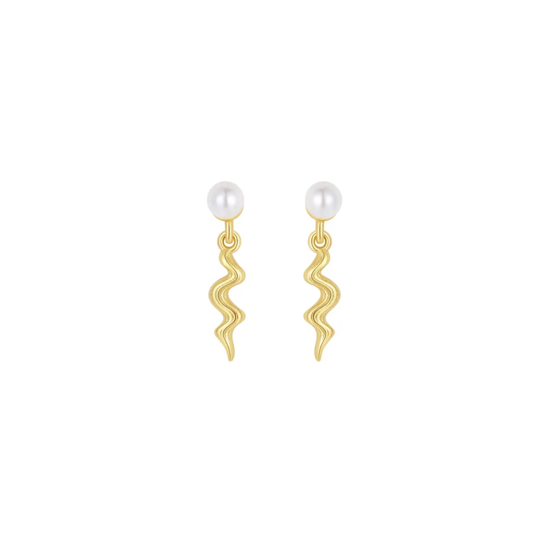 Nava Copenhagen Ørestikker | Øreringe>Anisha Earrings - Gold Plated
