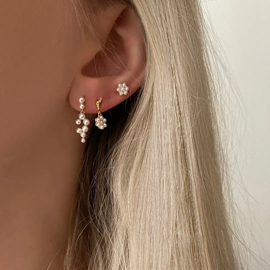 Nava Copenhagen Ørestikker | Øreringe>Anthea Earrings - Gold plated