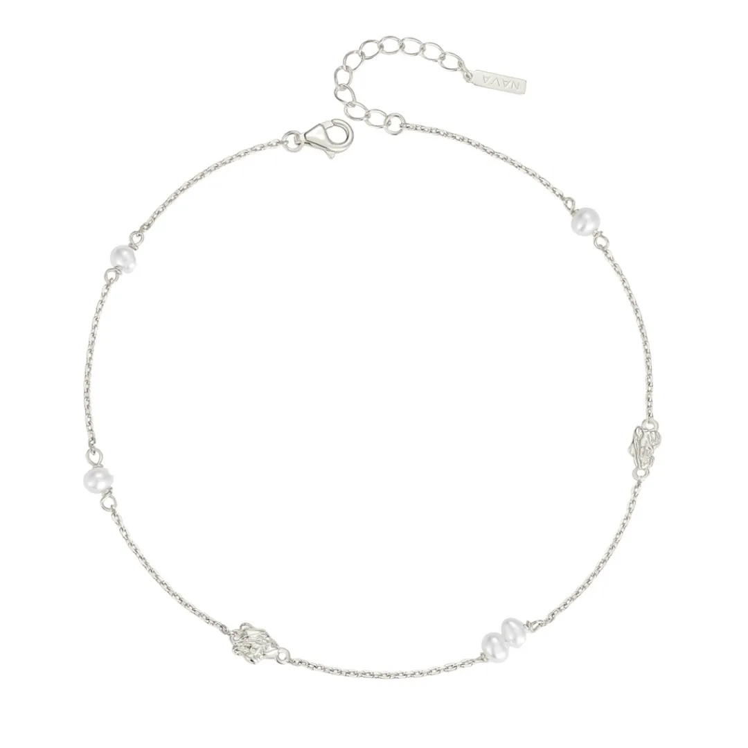 Nava Copenhagen Ankelkæder>Asita Anklet - Silver