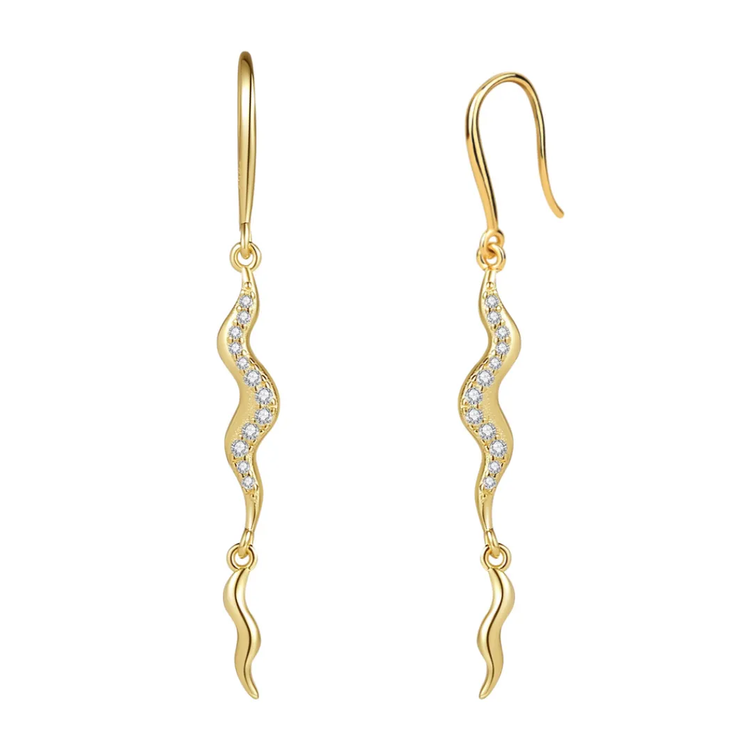 Nava Copenhagen Ørekroge | Øreringe>Aurora Earrings - Gold Plated
