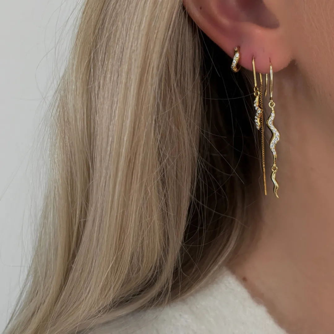 Nava Copenhagen Ørekroge | Øreringe>Aurora Earrings - Gold Plated