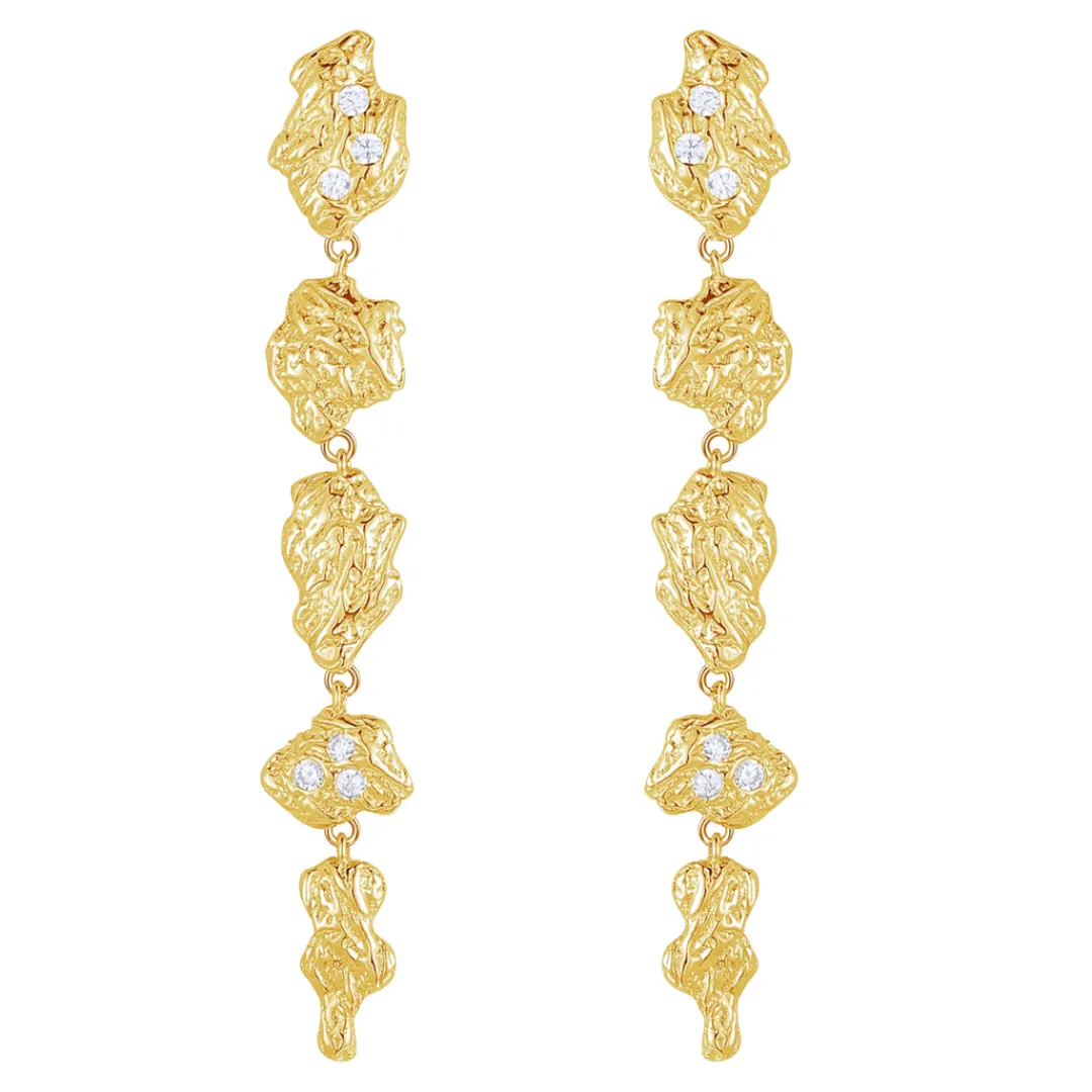 Nava Copenhagen Øreringe | Ørestikker>Azar Earrings - Gold Plated