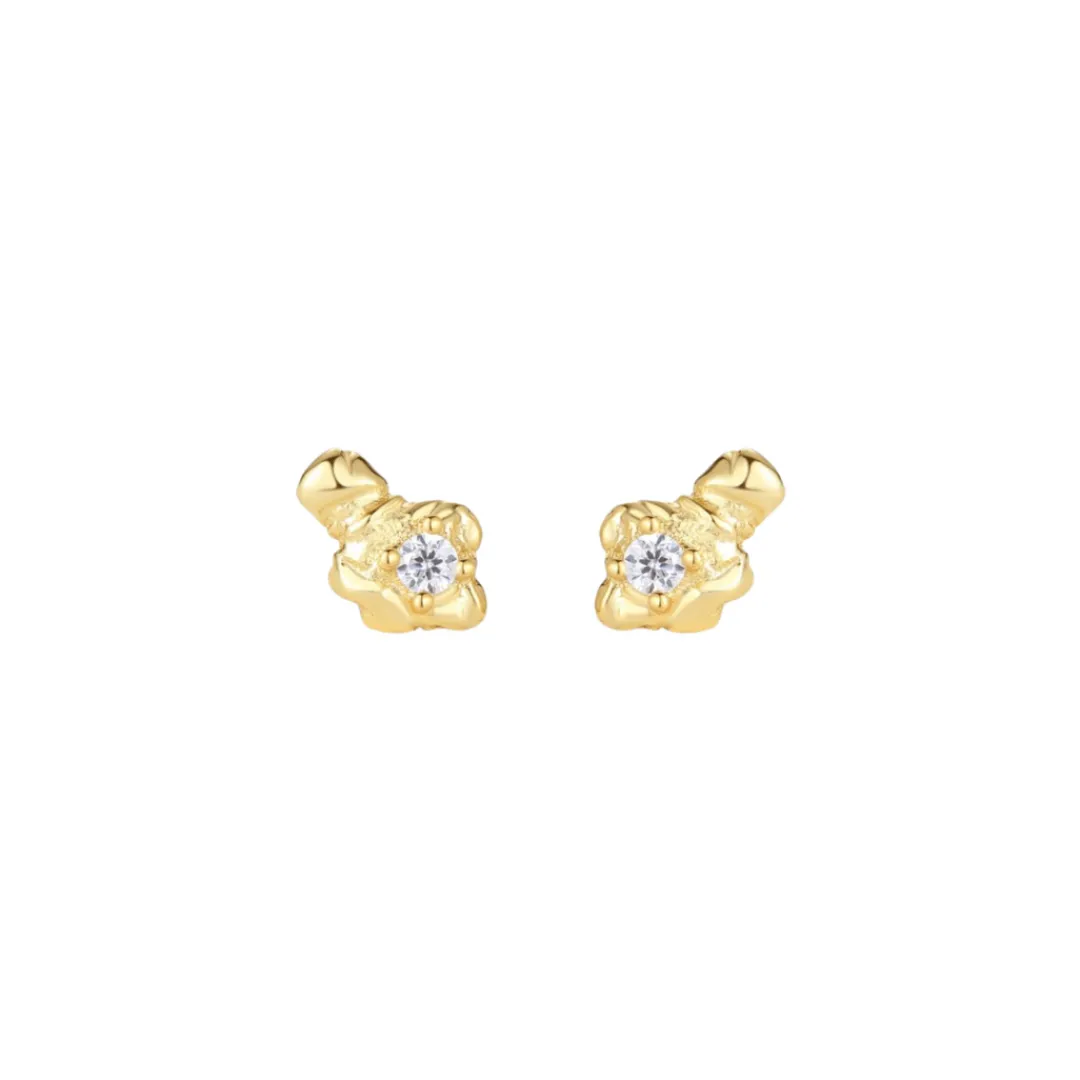 Nava Copenhagen Ørestikker | Øreringe>Azure Petite Studs - Gold Plated