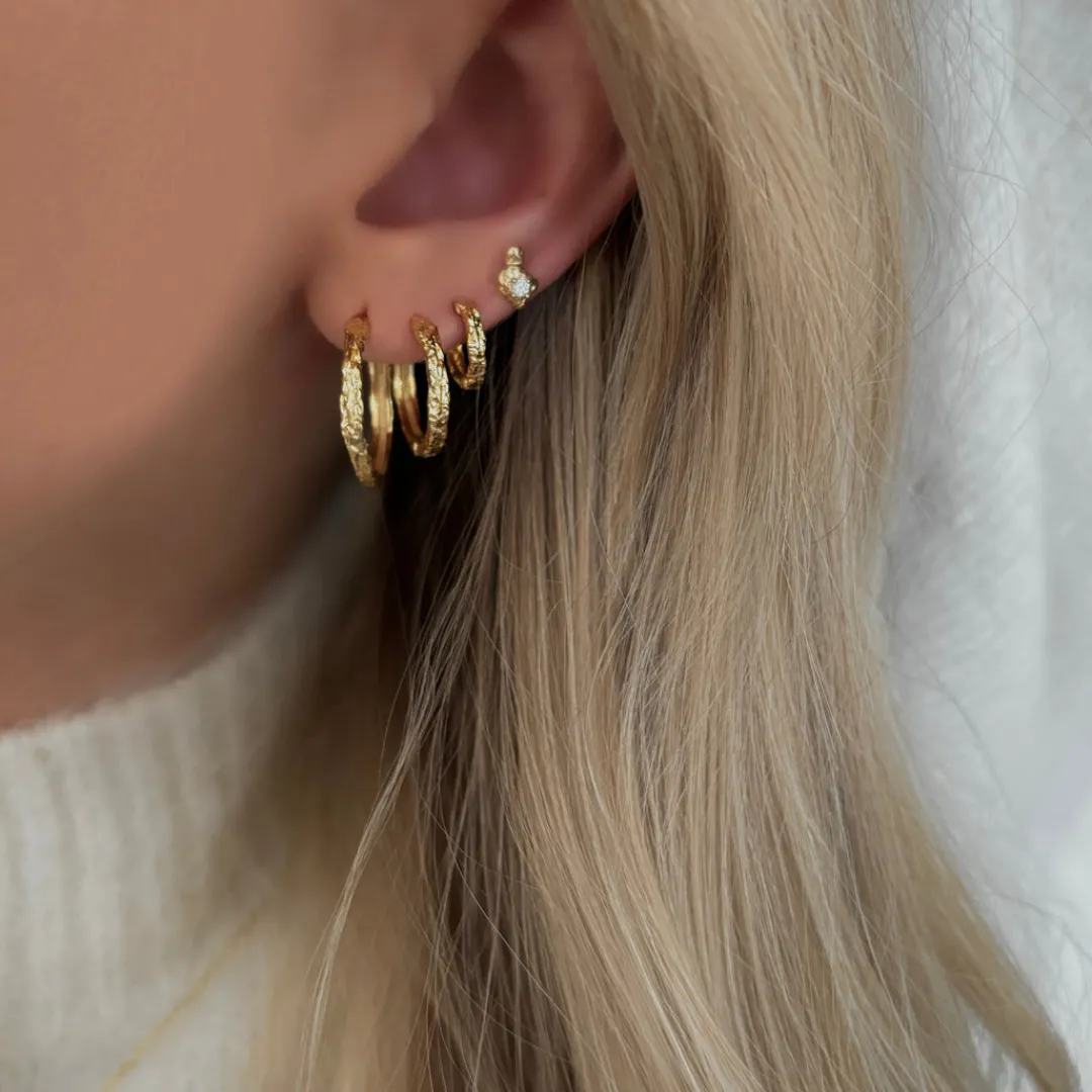 Nava Copenhagen Ørestikker | Øreringe>Azure Petite Studs - Gold Plated