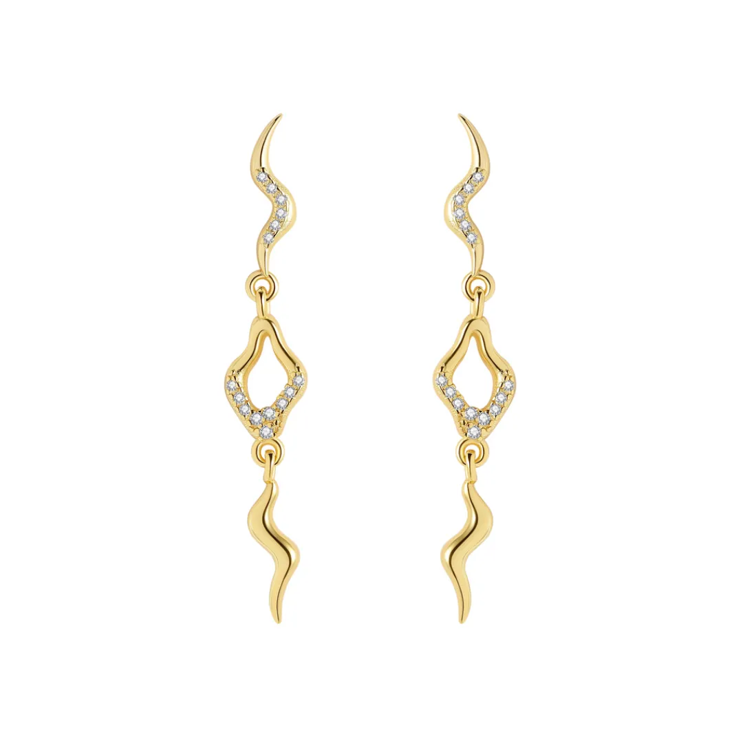 Nava Copenhagen Ørestikker | Øreringe>Capella Earrings - Gold Plated