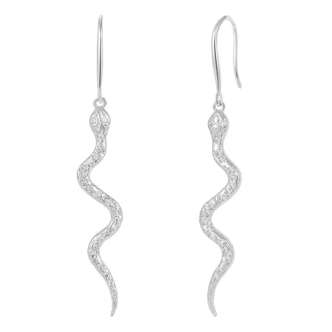 Nava Copenhagen Ørekroge | Øreringe>Cobra Earrings - Silver