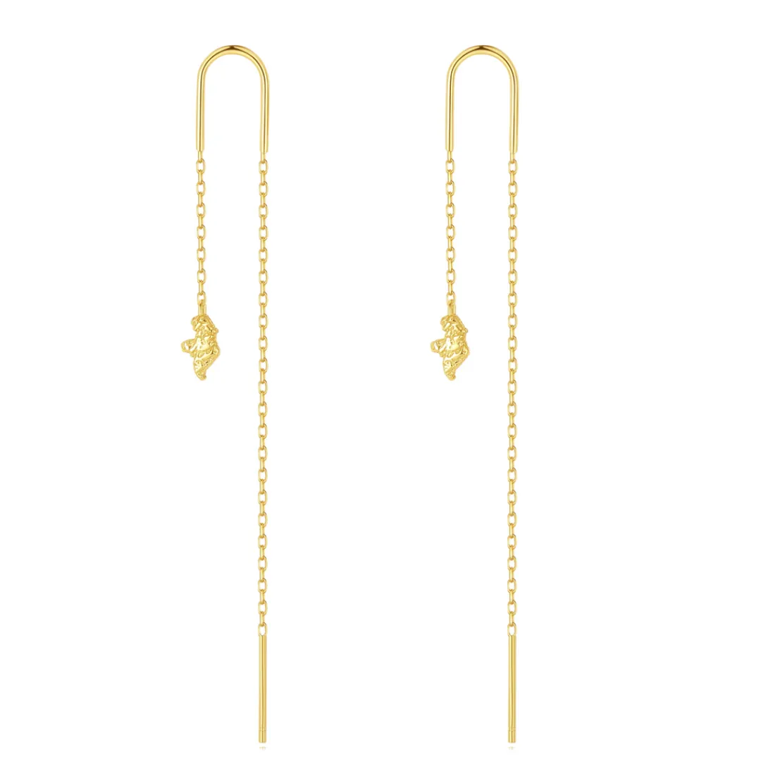 Nava Copenhagen Øreringe | Øretråde>Dhara Earrings - Gold Plated