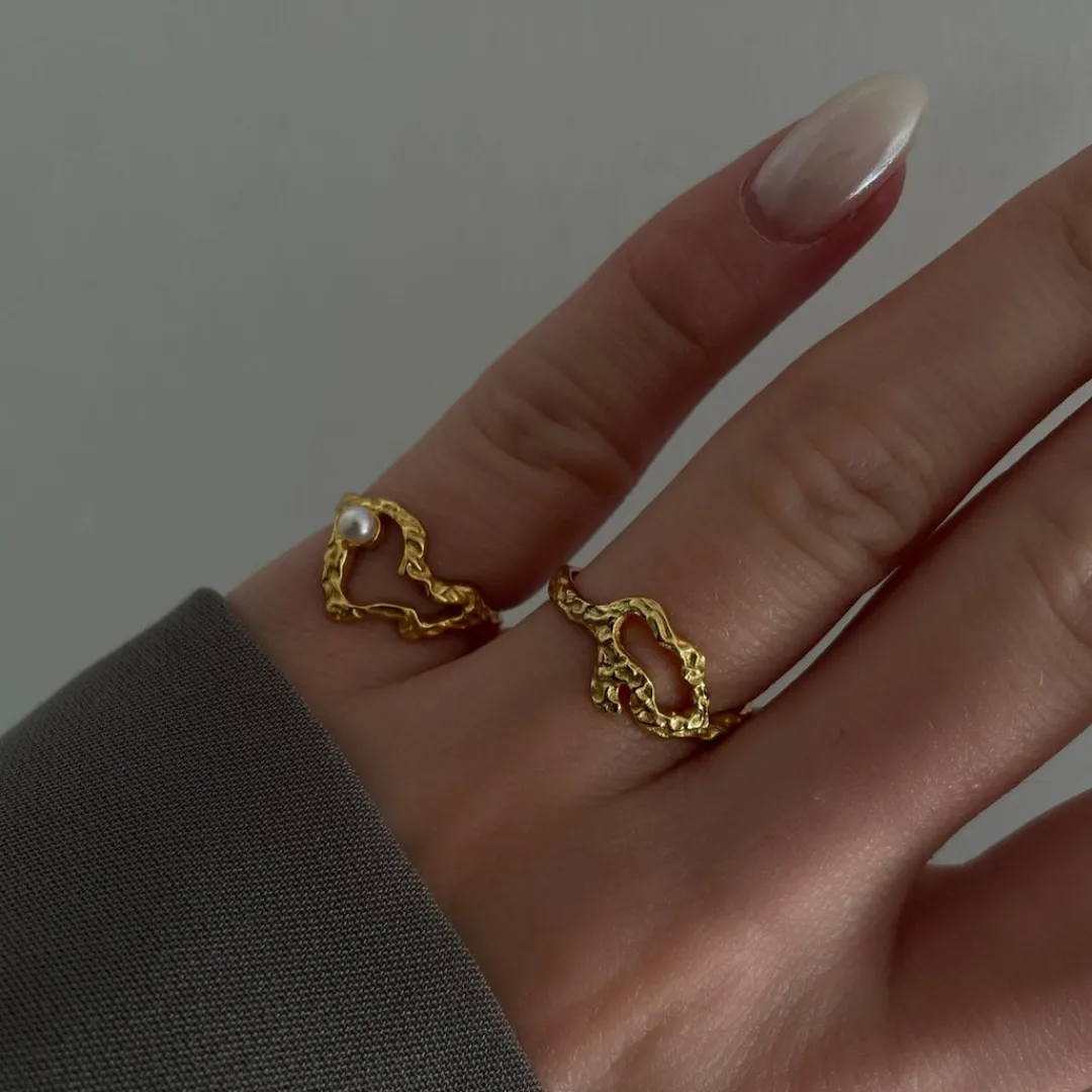 Nava Copenhagen Ringe>Doris Ring - Gold plated