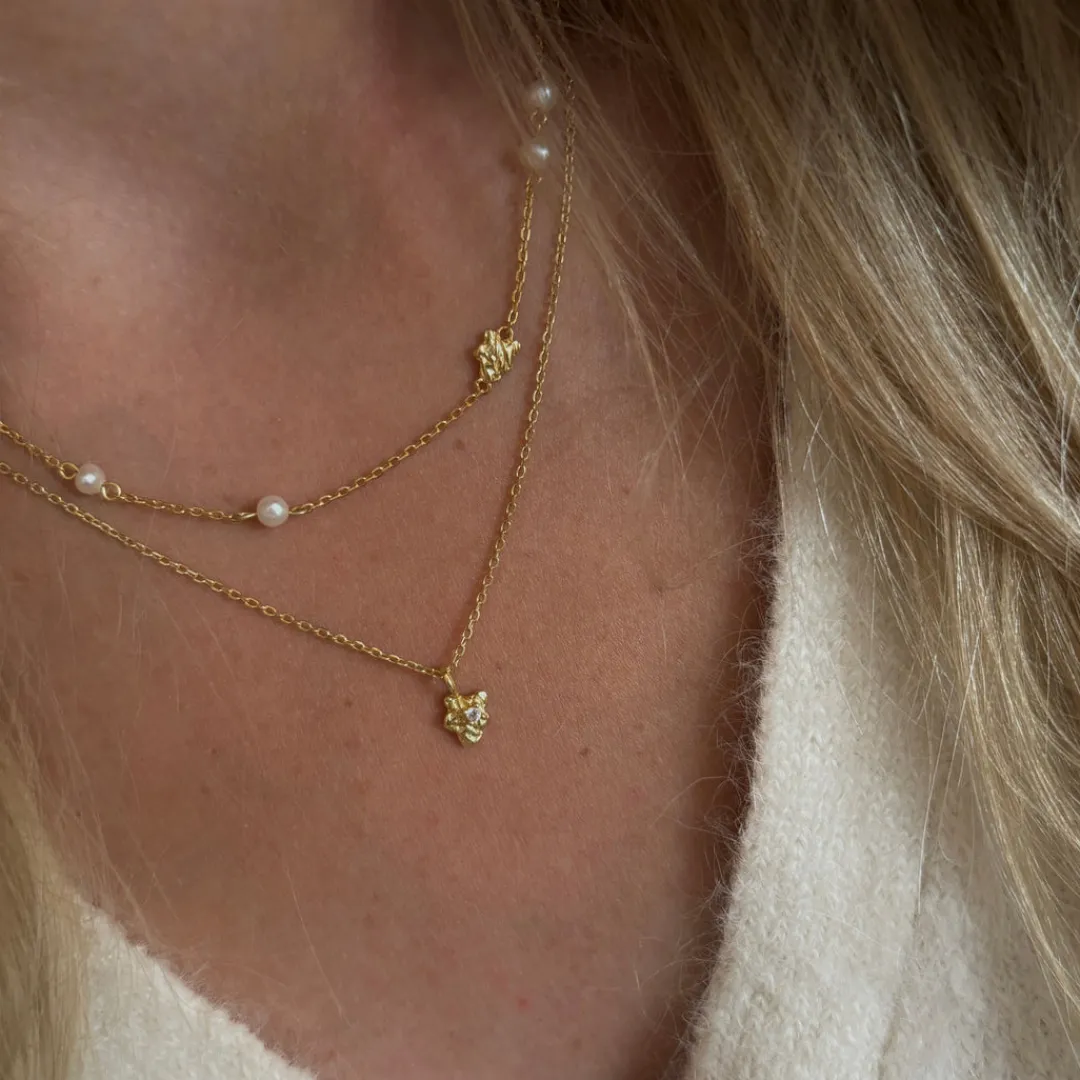 Nava Copenhagen Halskæder>Ember Necklace - Gold Plated