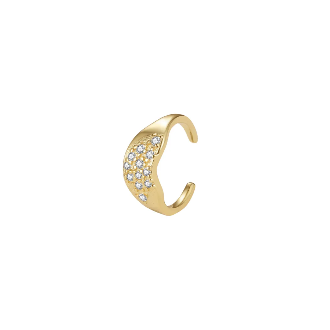 Nava Copenhagen Ear Cuffs | Øreringe>Estella Ear Cuff - Gold Plated