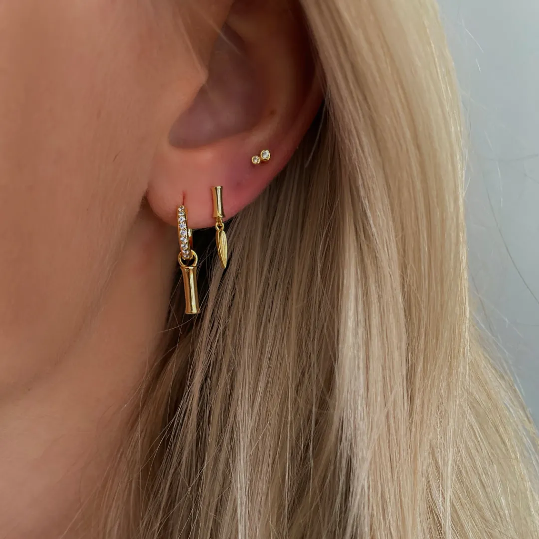 Nava Copenhagen Hoops | Øreringe>Hai Earrings - Gold Plated