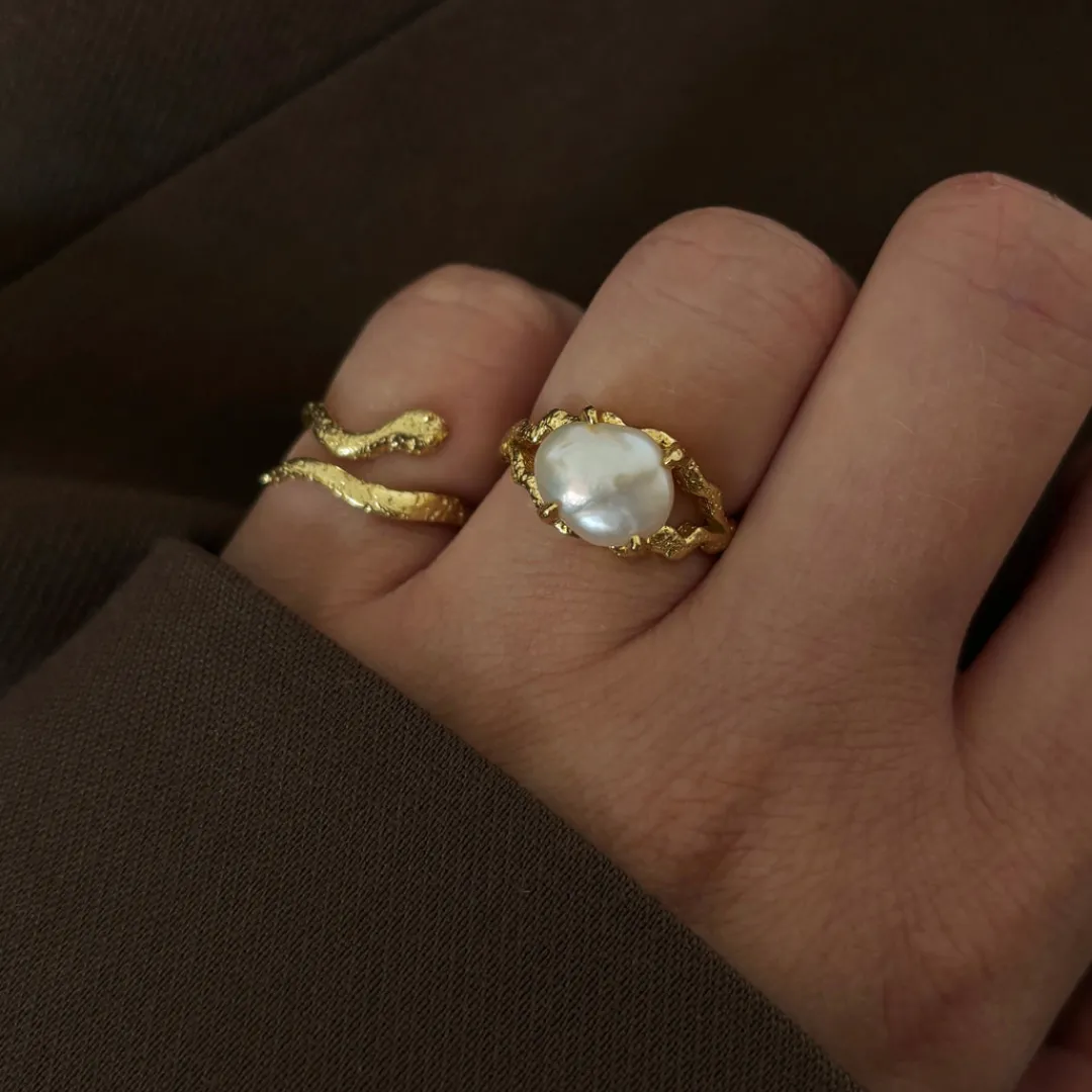 Nava Copenhagen Ringe>Hissandra Ring - Gold Plated