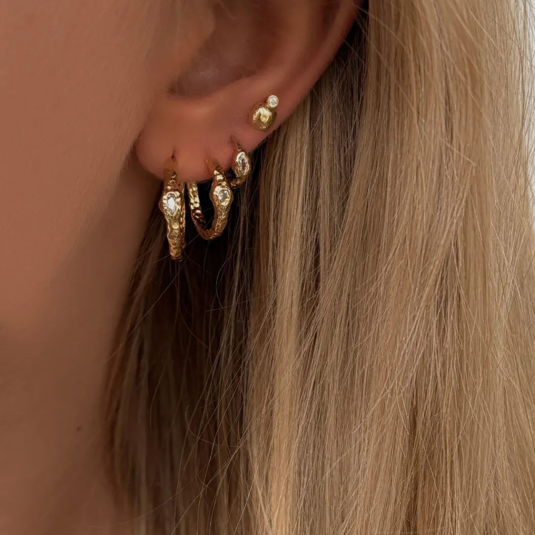 Nava Copenhagen Hoops | Øreringe>Horus Earrings - Gold Plated
