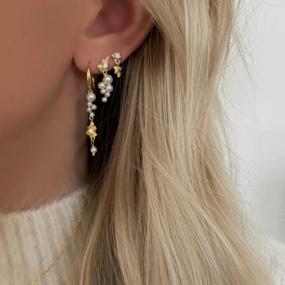 Nava Copenhagen Ørekroge | Øreringe>Illone Earrings - Gold plated