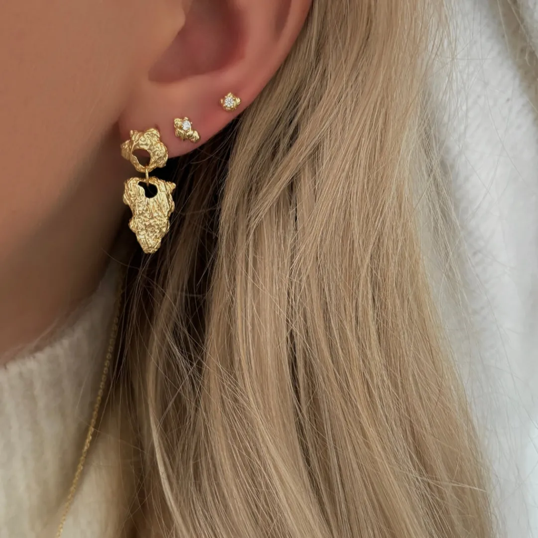 Nava Copenhagen Ørestikker | Øreringe>India Earrings - Gold Plated