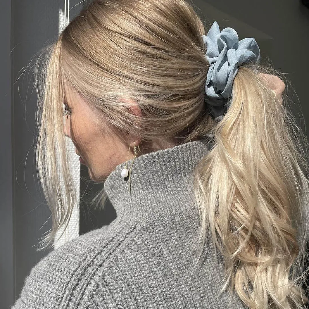 Nava Copenhagen Accessories>Ivy Scrunchie - Frost