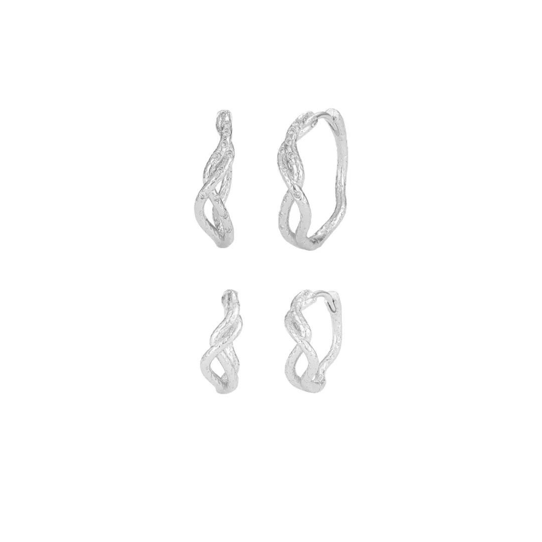 Nava Copenhagen Hoops | Øreringe>Jewelry Set | Aquila Hoops - Gold Plated