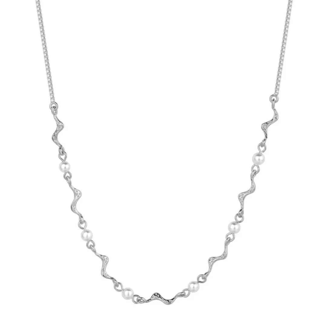 Nava Copenhagen Halskæder | Øreringe>Jewelry Set | Lorelai Necklace &amp; Aquarius Earrings - Silver
