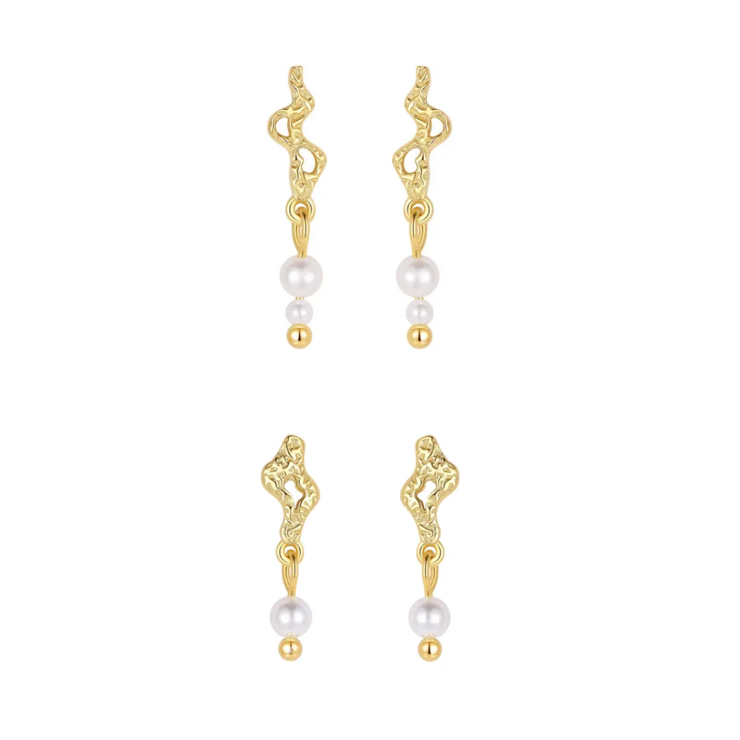 Nava Copenhagen Ørestikker | Øreringe>Jewelry Set | Maree &amp; Avisa Earrings - Gold plated