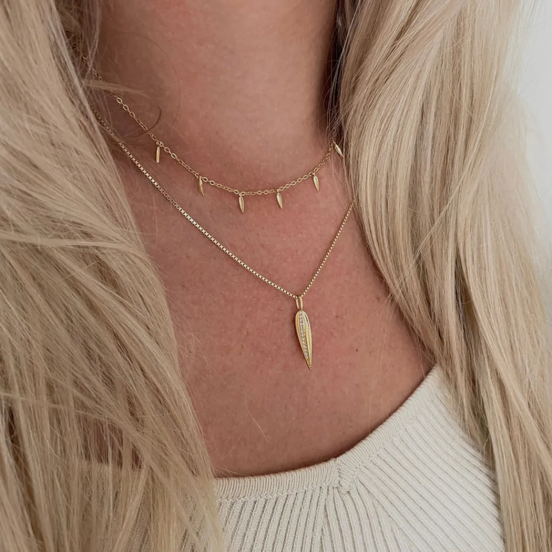 Nava Copenhagen Halskæder>Jia Necklace - Gold Plated