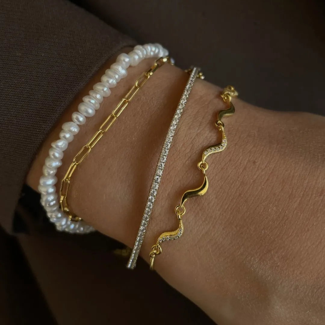 Nava Copenhagen Armbånd>Kaia Bracelet - Gold Plated