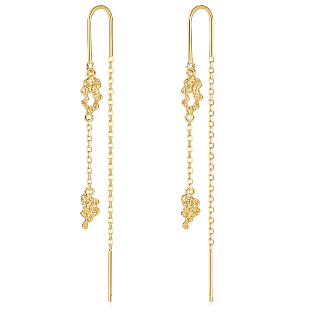 Nava Copenhagen Øreringe | Øretråde>Kaliya Earrings - Gold Plated