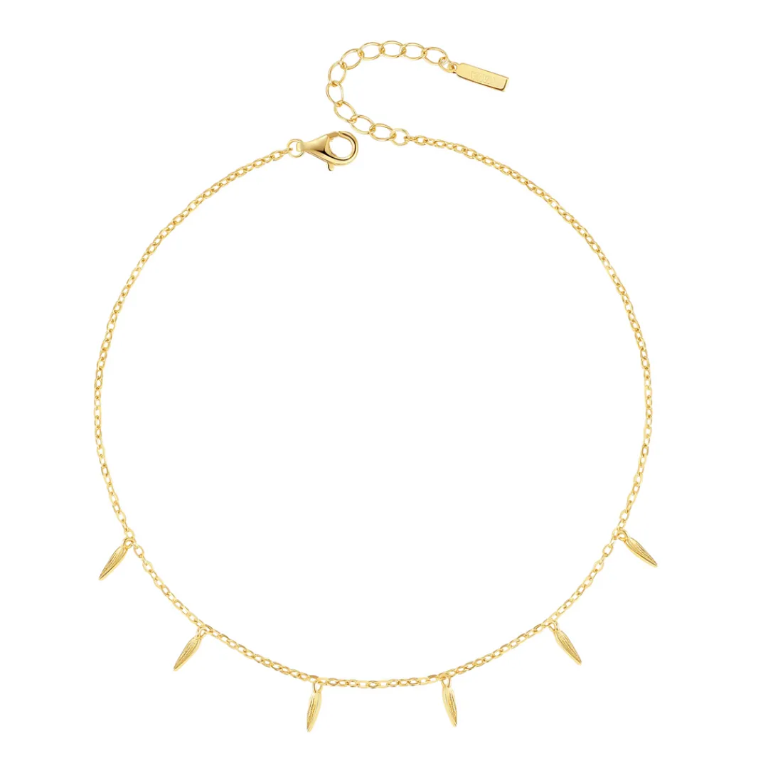 Nava Copenhagen Ankelkæder>Lisha Anklet - Gold Plated