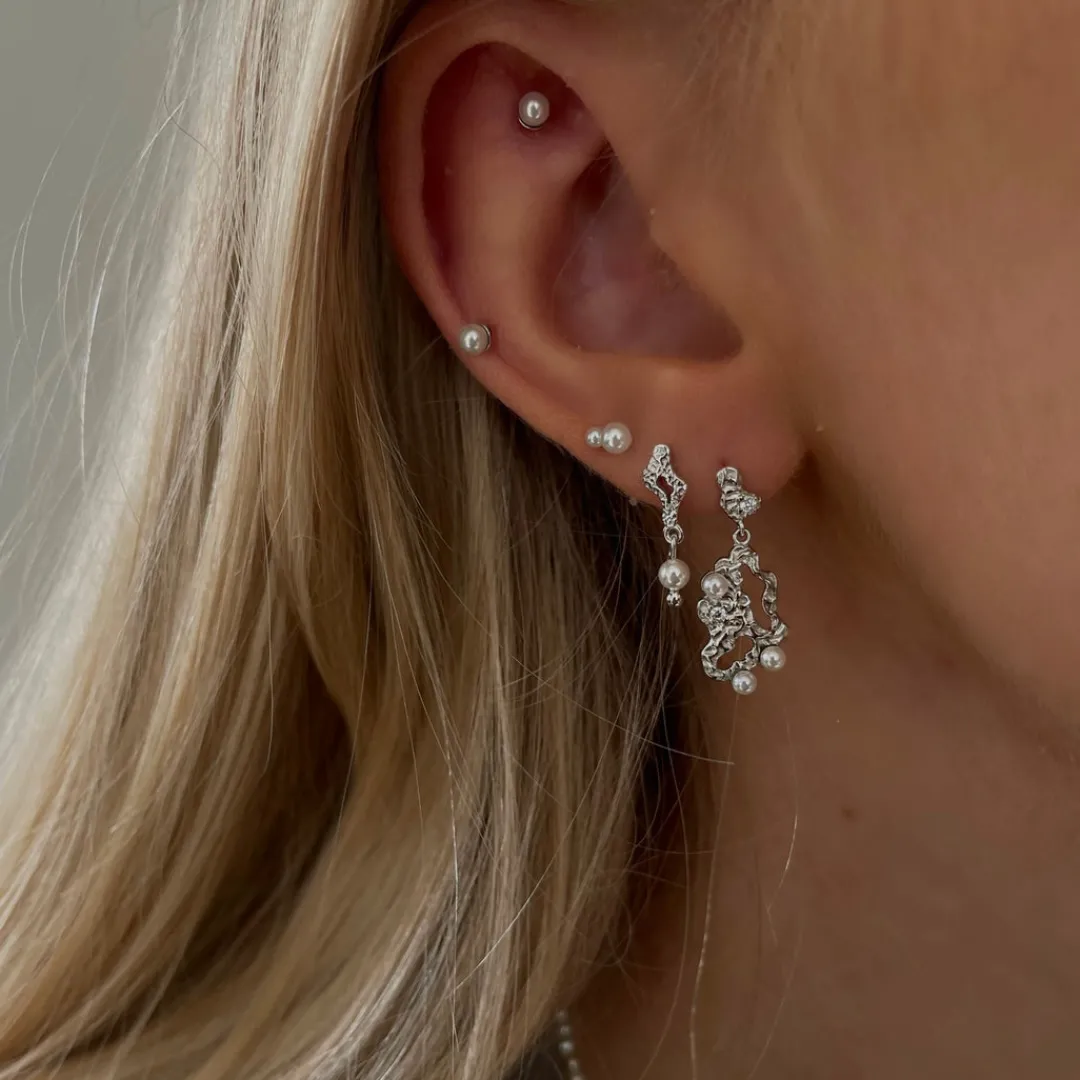 Nava Copenhagen Øreringe | Ørestikker>Makara Earrings - Silver