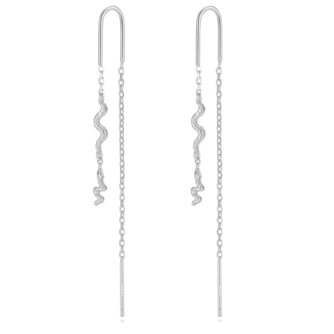 Nava Copenhagen Øreringe | Øretråde>Mamba Earrings - Silver