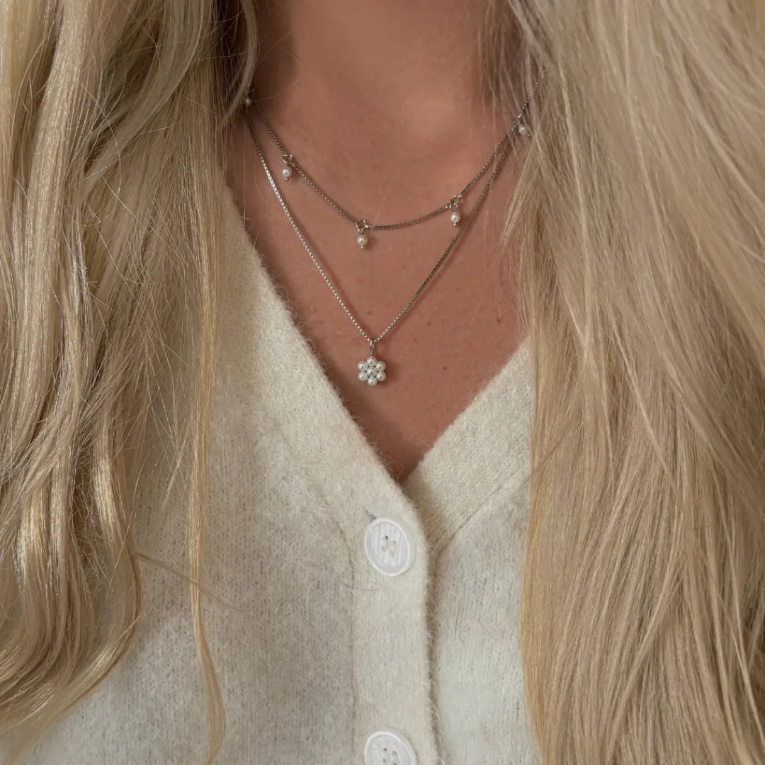 Nava Copenhagen Halskæder>Meadow Necklace - Silver