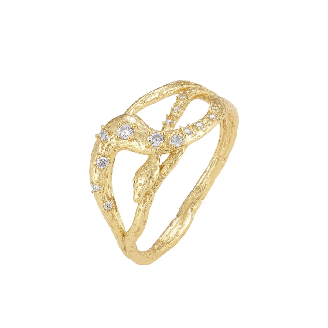 Nava Copenhagen Ringe>Medusa Ring - Gold Plated