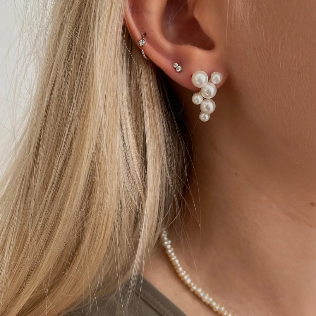 Nava Copenhagen Øreringe | Ørestikker>Megha Earrings - Silver