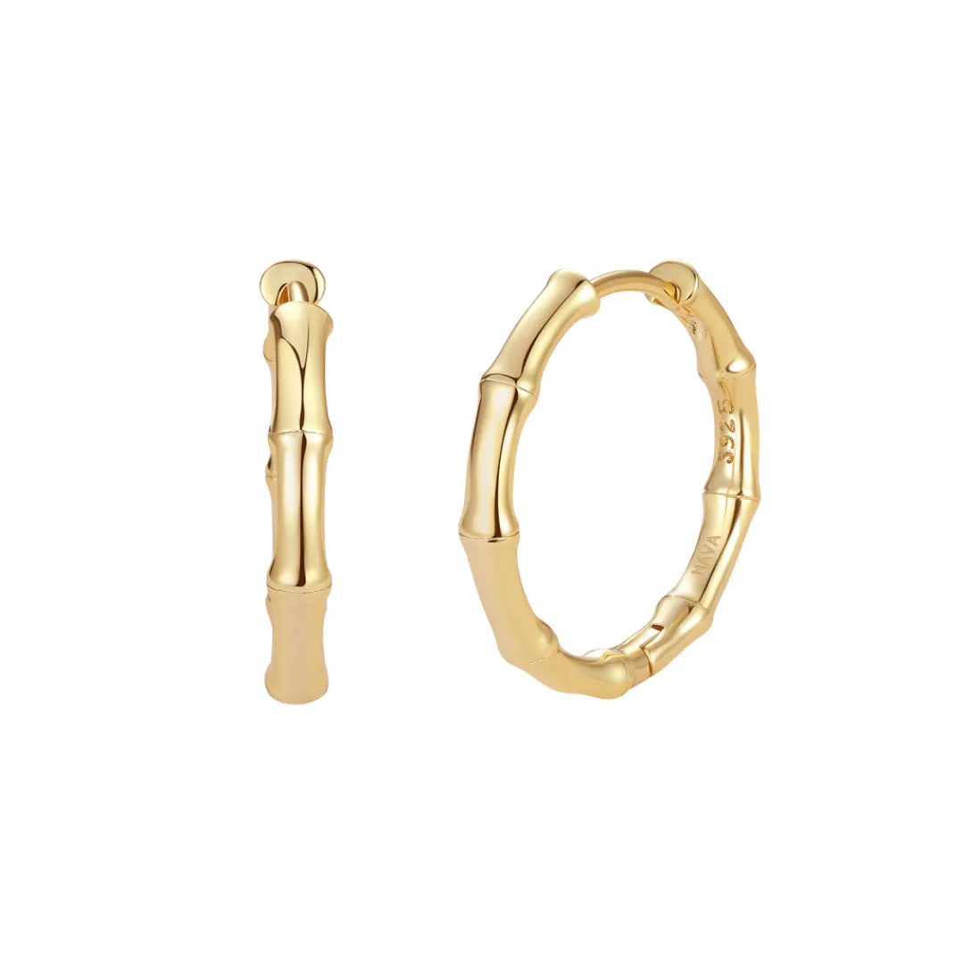 Nava Copenhagen Hoops | Øreringe>Mei Earrings L - Gold plated