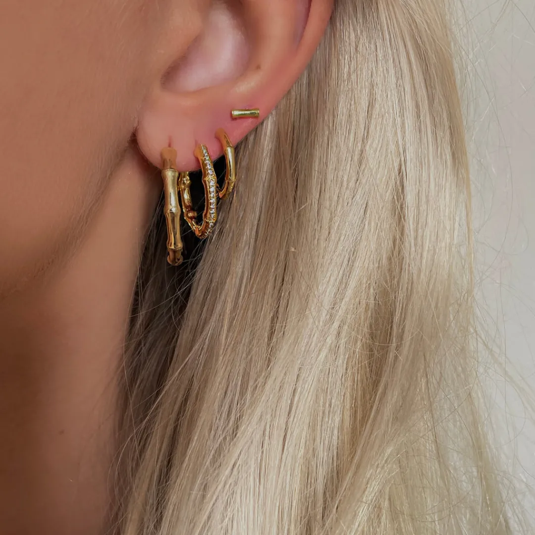 Nava Copenhagen Hoops | Øreringe>Mei Earrings S - Gold plated