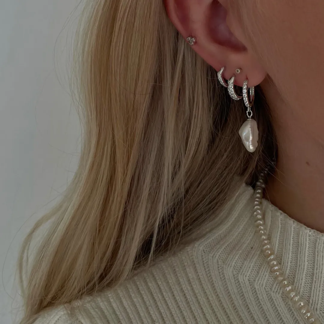 Nava Copenhagen Ørestikker>Mina Petite Studs - Silver