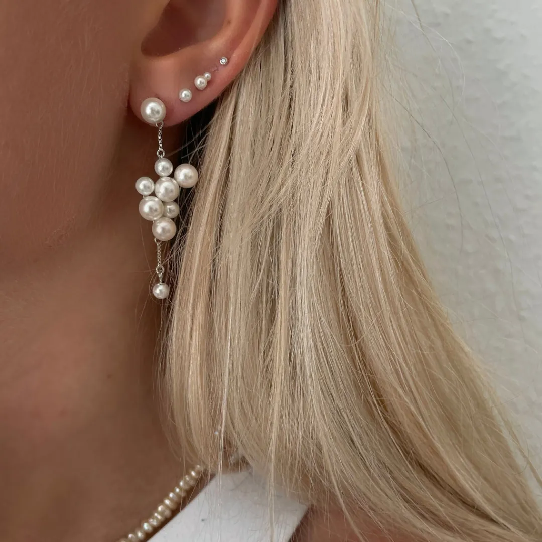 Nava Copenhagen Øreringe | Ørestikker>Nahla Petite Studs - Silver