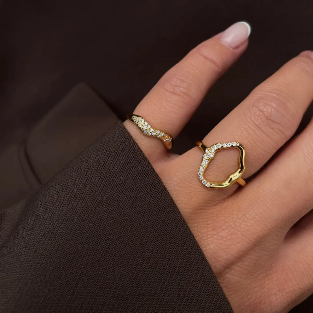 Nava Copenhagen Ringe>Nashira Ring - Gold Plated
