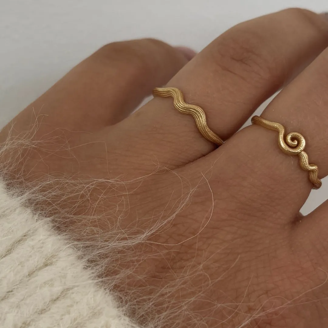 Nava Copenhagen Ringe>Naya Ring - Gold Plated