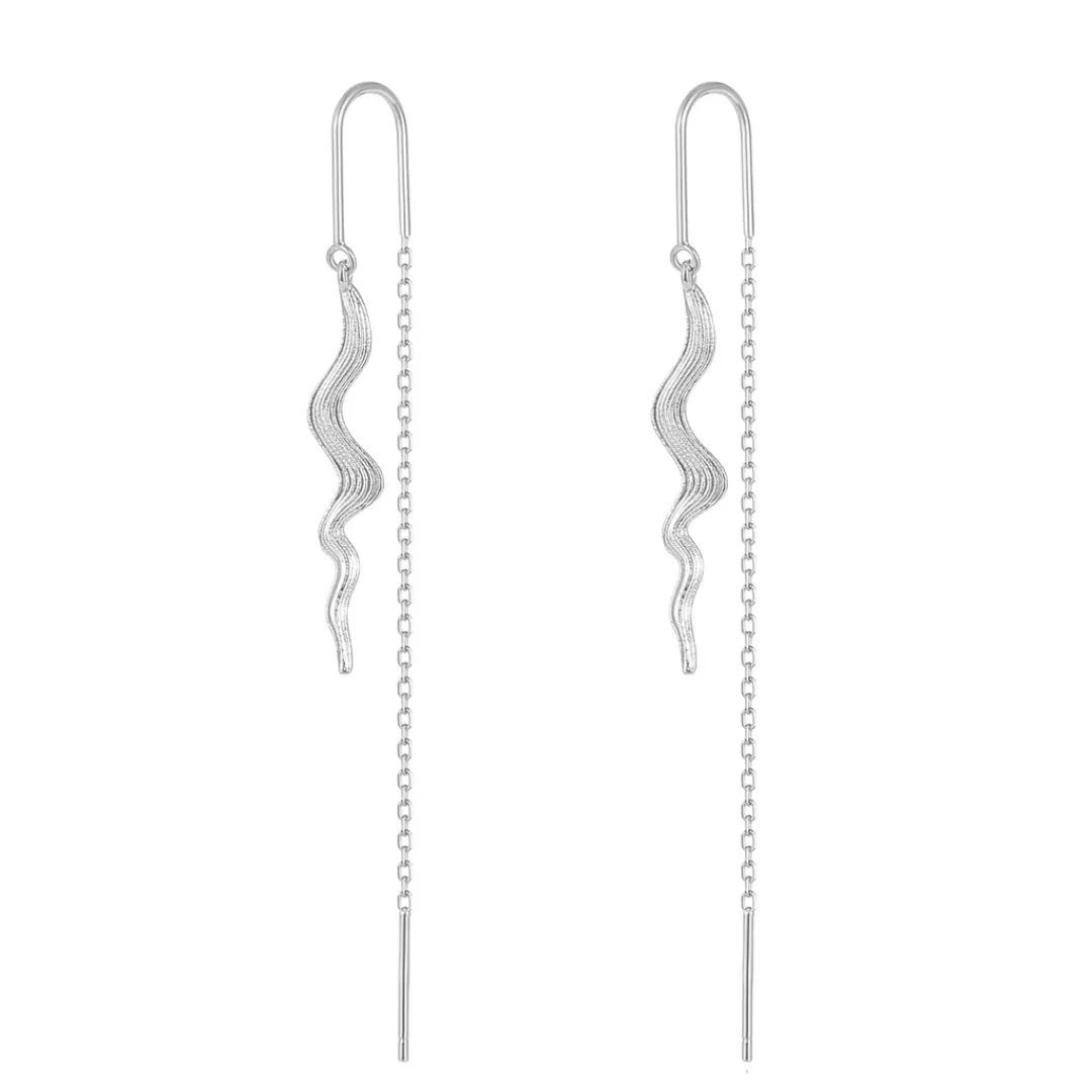 Nava Copenhagen Øreringe | Øretråde>Nidra Earrings - Silver
