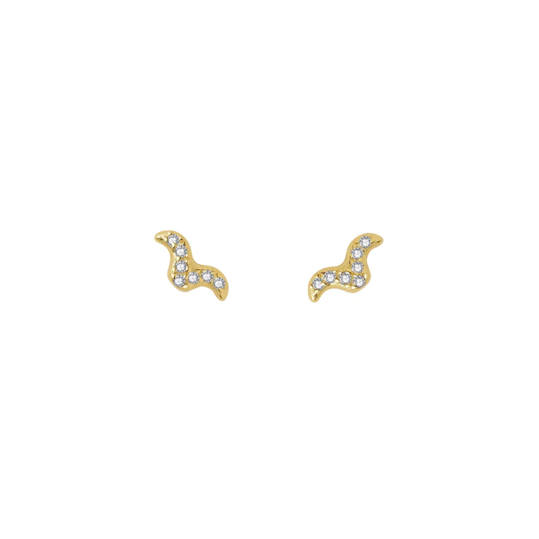 Nava Copenhagen Ørestikker | Øreringe>Norma Petite Studs - Gold Plated