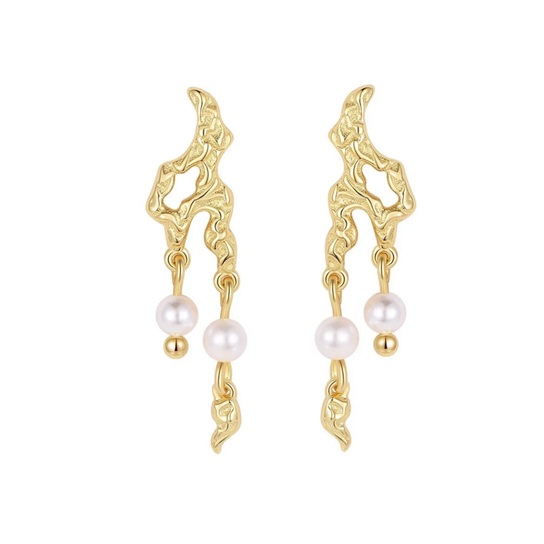 Nava Copenhagen Øreringe | Ørestikker>Pavati Earrings - Gold Plated