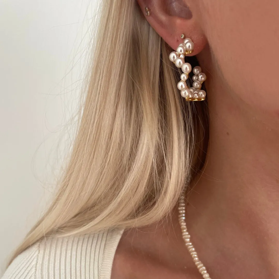 Nava Copenhagen Hoops | Øreringe>Payada Earrings - Gold plated