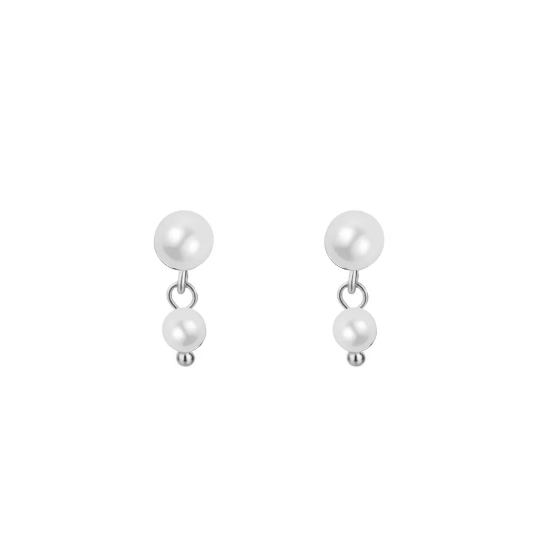 Nava Copenhagen Ørestikker | Øreringe>Petal Petite Studs - Silver
