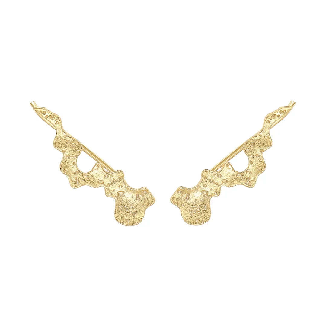 Nava Copenhagen Ear Climbers | Øreringe>Pythia Ear Climber - Gold Plated