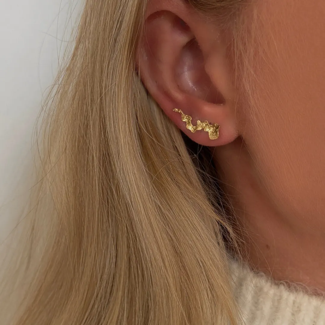 Nava Copenhagen Ear Climbers | Øreringe>Pythia Ear Climber - Gold Plated